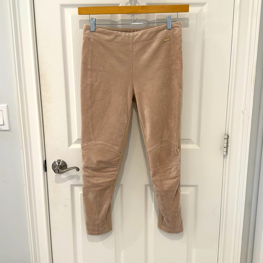 Calvin Klein Faux Suede Like Power Stretch Pants size S